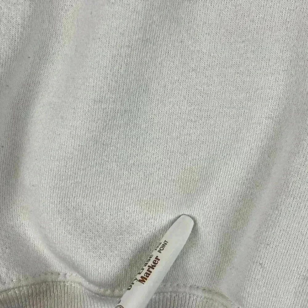Vtg Hanes Activewear '36 Ford Sweatshirt Made In USA Size L/XL White Pullover
